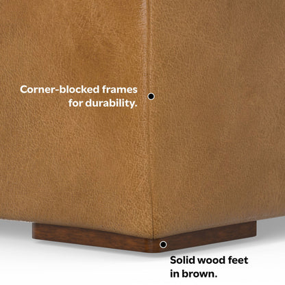 Rex - Handcrafted Sectional Sofa And Ottoman
