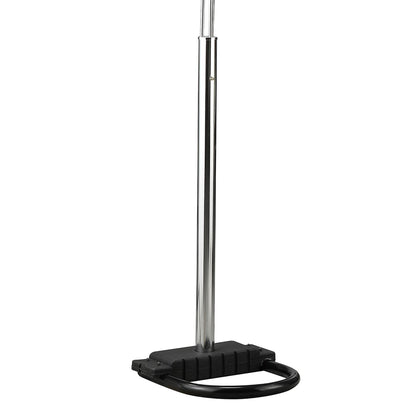 Bali - Shores Hanging Crystal Arc Floor Lamp Floor Lamp - Chrome