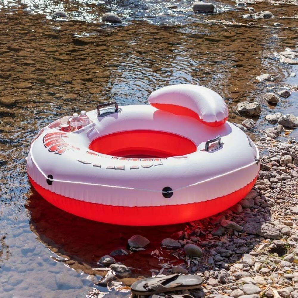 Pittman Outdoors 1-Person River Tube with Built-in Ice Chest