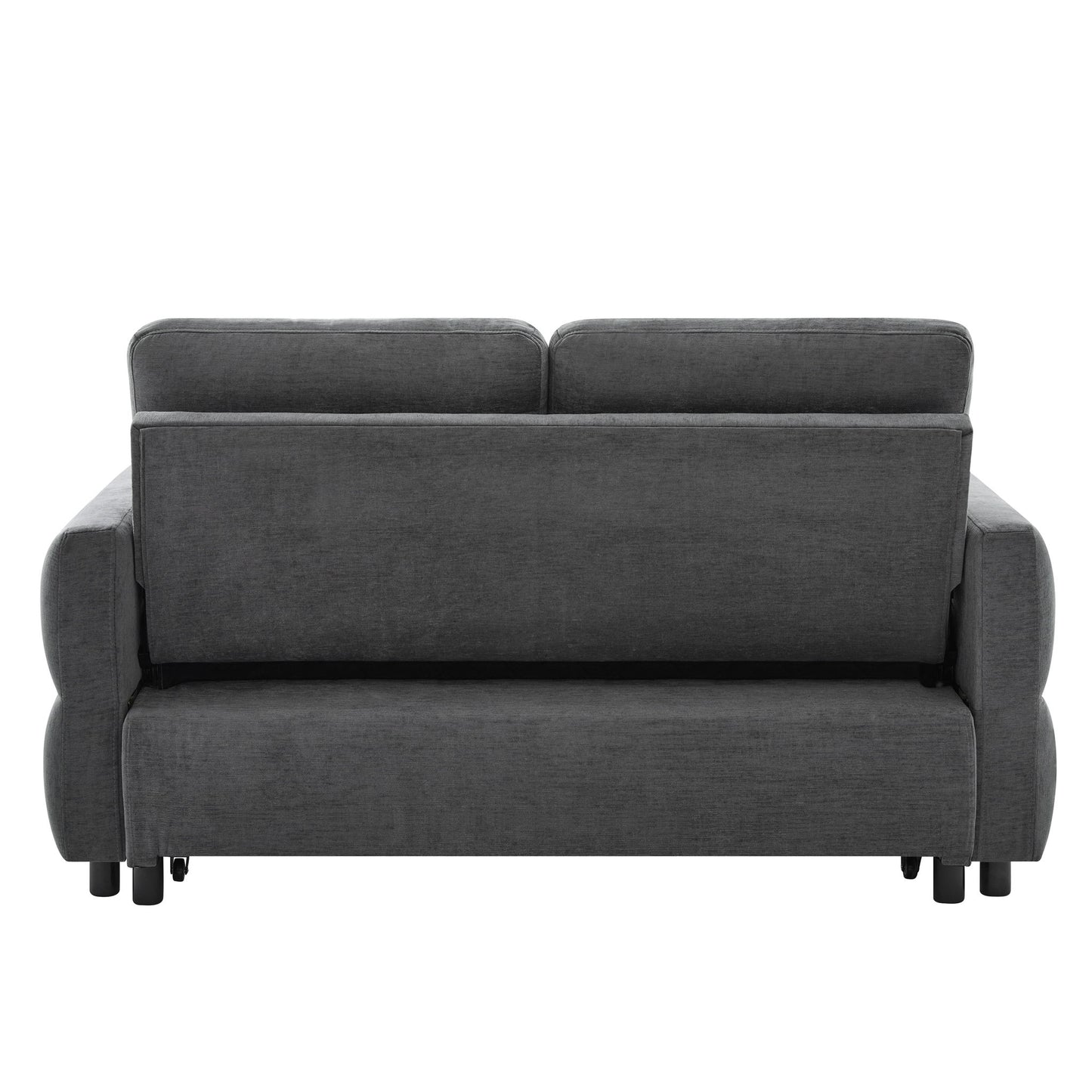 Convertible Sofa Bed Loveseat With Adjustable Backrest And USB Ports