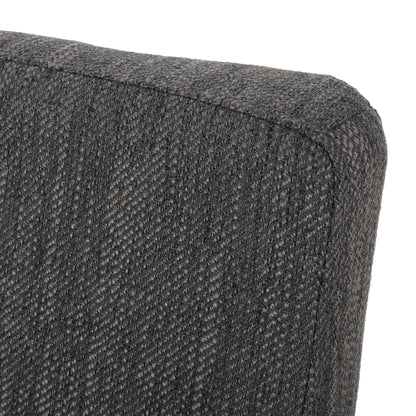 Contemporary Dining Chair With Upholstered Seating And Tapered Legs