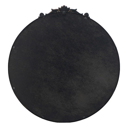 Classic Design Mirror With Baroque Inspired Frame For Bathroom, Entryway Console Lean Against Wall