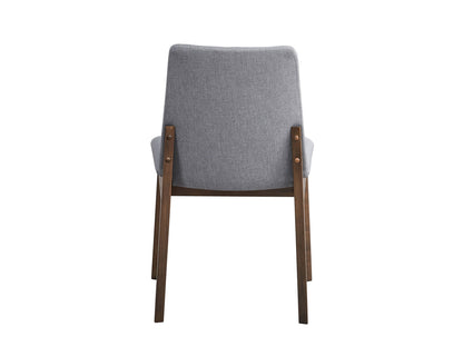 Kaela - 7 Pieces Dining Room Set - Walnut / Light Gray