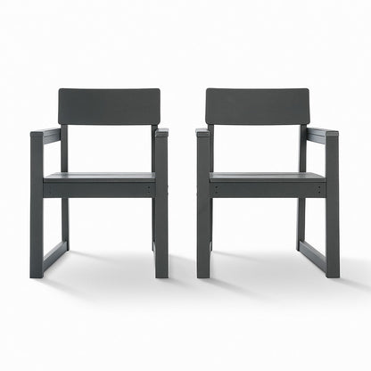 5 Piece Outdoor Dining Set, Table With Umbrella Hole And 4 Armrest Chairs