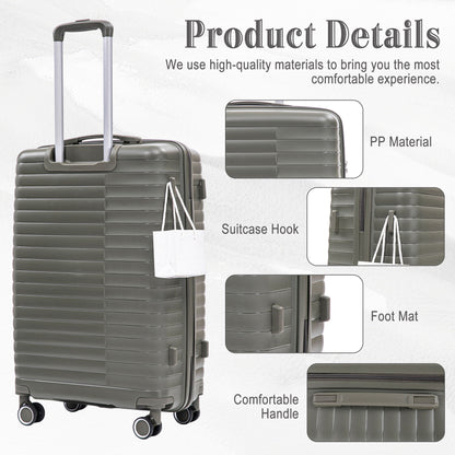 4 Piece Luggage Set, Combination Lock