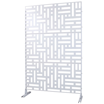 Decorative Freestanding Metal Privacy Screen For Indoor & Outdoor Use