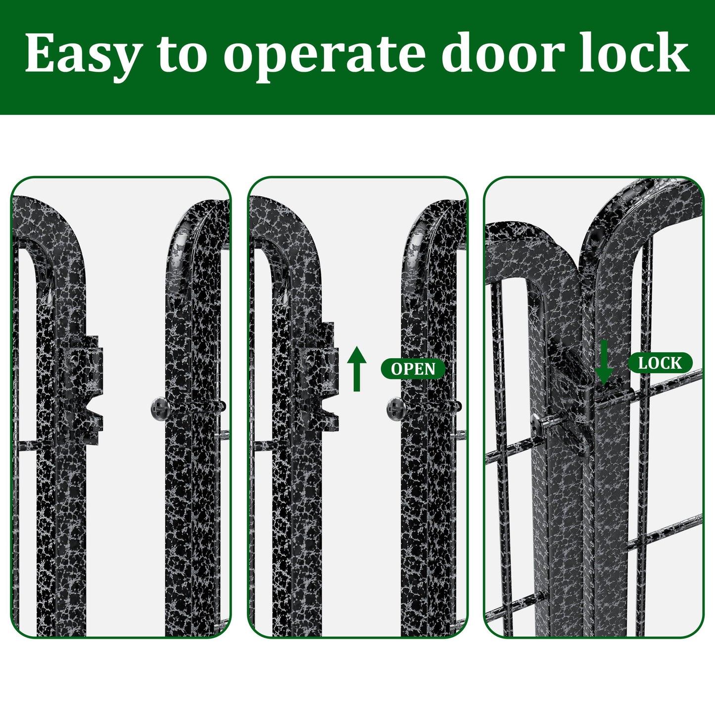 Heavy Duty Dog Playpen Outdoor 16 Piece Panels - Snow Leopard