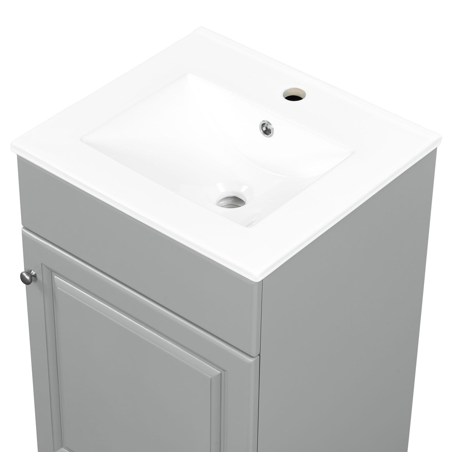 Bathroom Vanity With Sink, Cabinet With Adjustable Shelf
