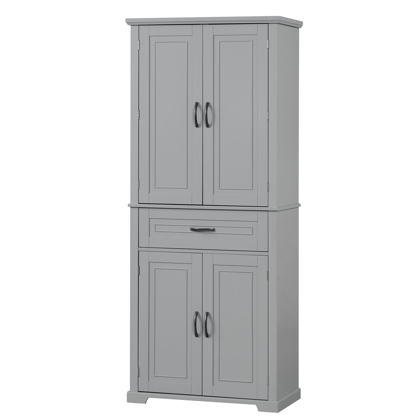 Bathroom Storage Cabinet With Doors And Drawer, Adjustable Shelf