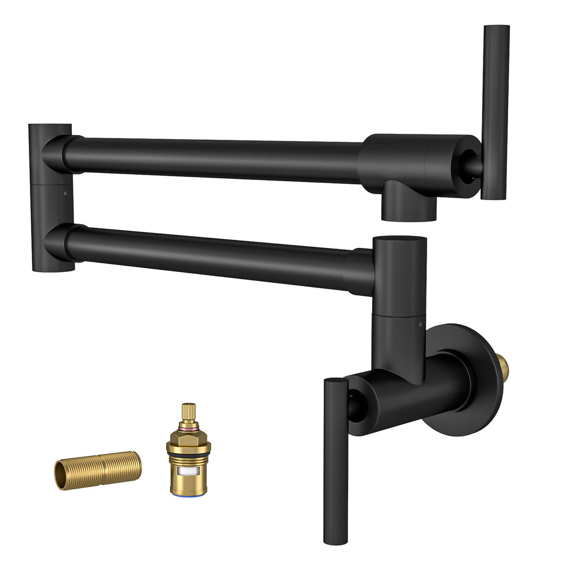 Modern Design Wall Mount Pot Filler Faucet Folding Stretchable