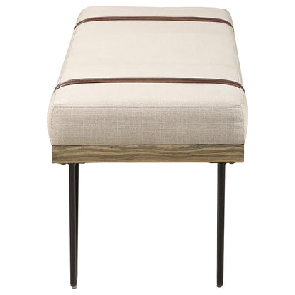 Karis - Upholstered Accent Bench - Beige