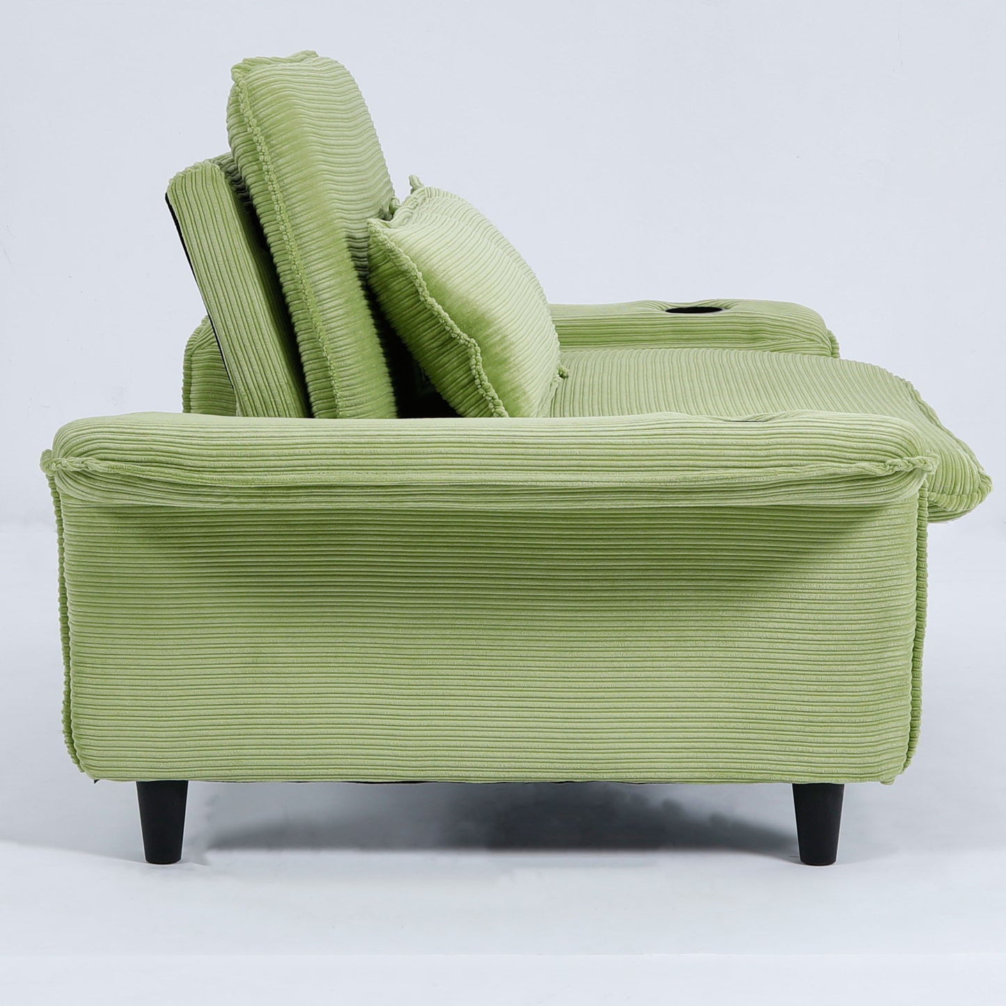 Modern Fabric Multi-Functional Sofa Bed With Adjustable Armrests And Backrests