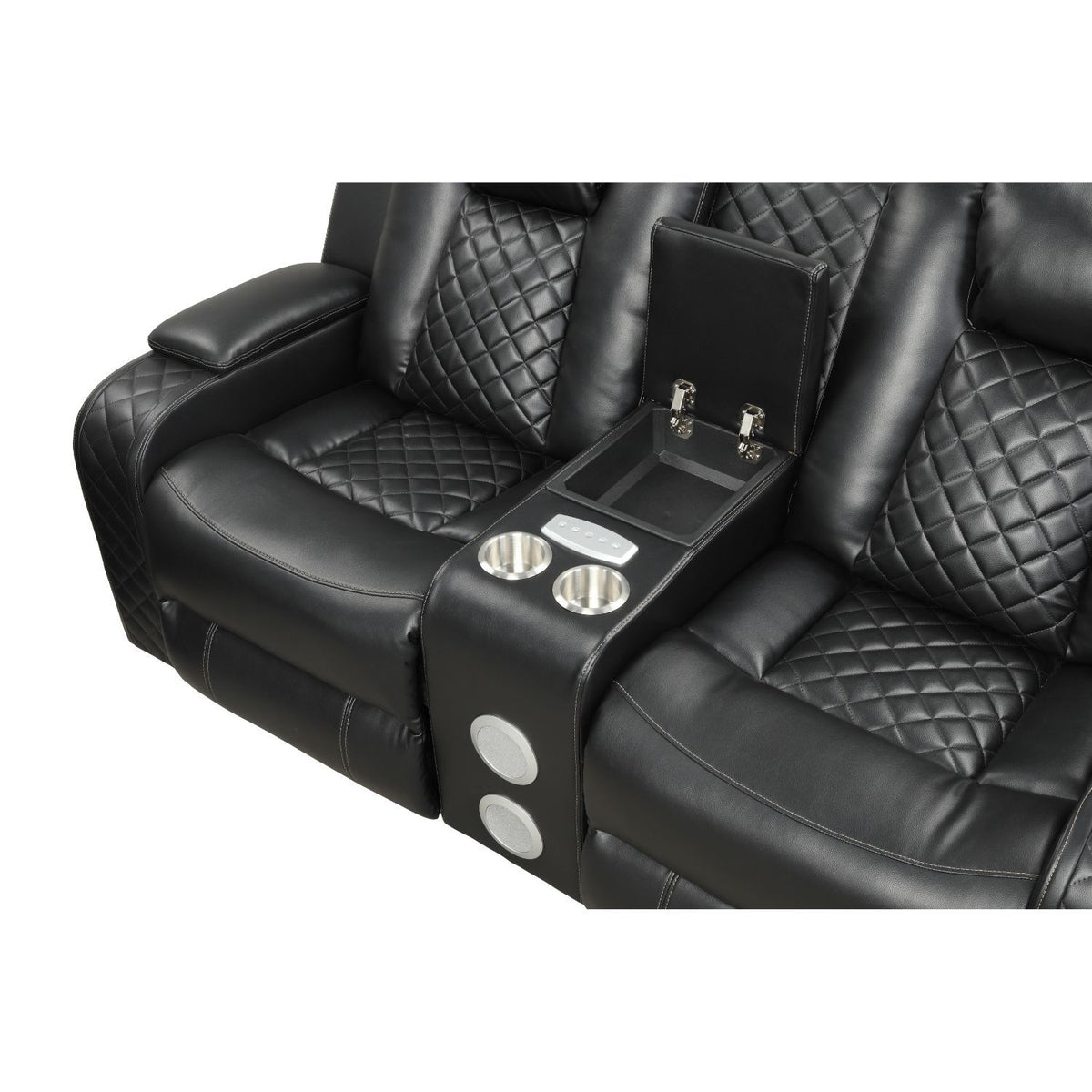 Benz - Power Reclining Loveseat With LED Lighting And Built In USB