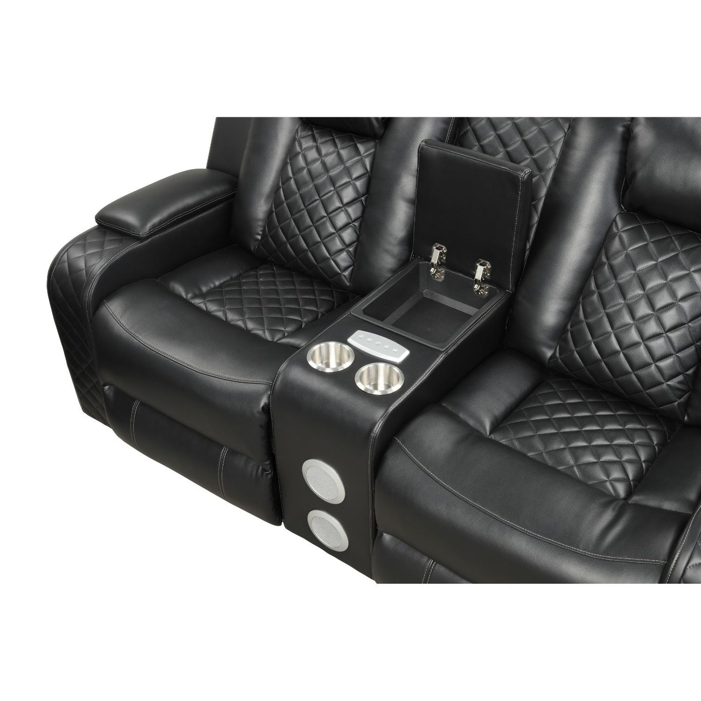 Benz - Power Reclining Loveseat & LED Lighting And Built In USB