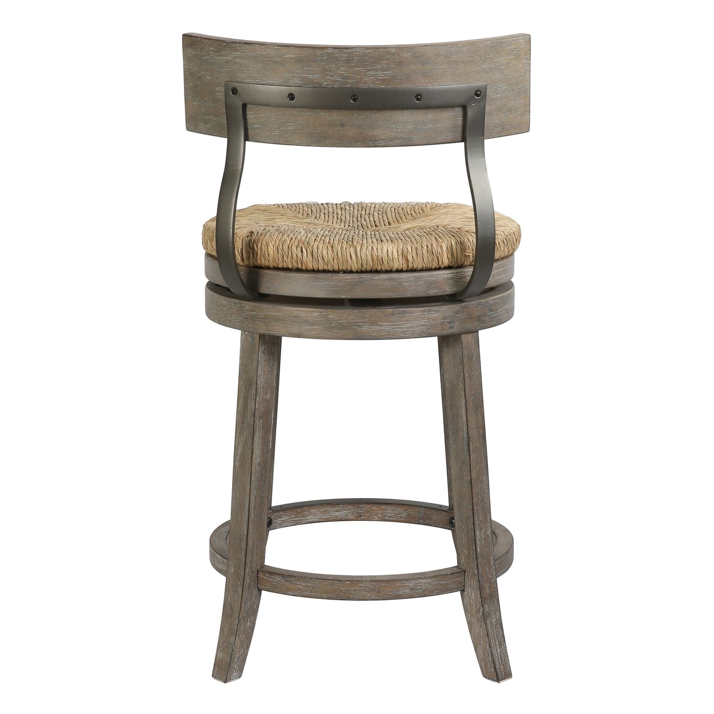 Stool With Natural Seagrass Seat