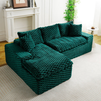 Modular Sofa, Convertible Twin Seat With Chaise Lounge