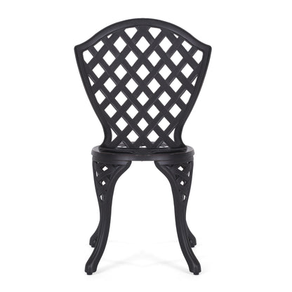 Bono Metal Bistro Set - Black