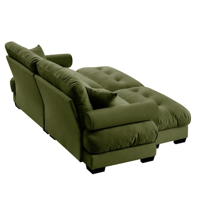 Super Comfort Oversized Modular Sectional Sofa With Movable Ottoman