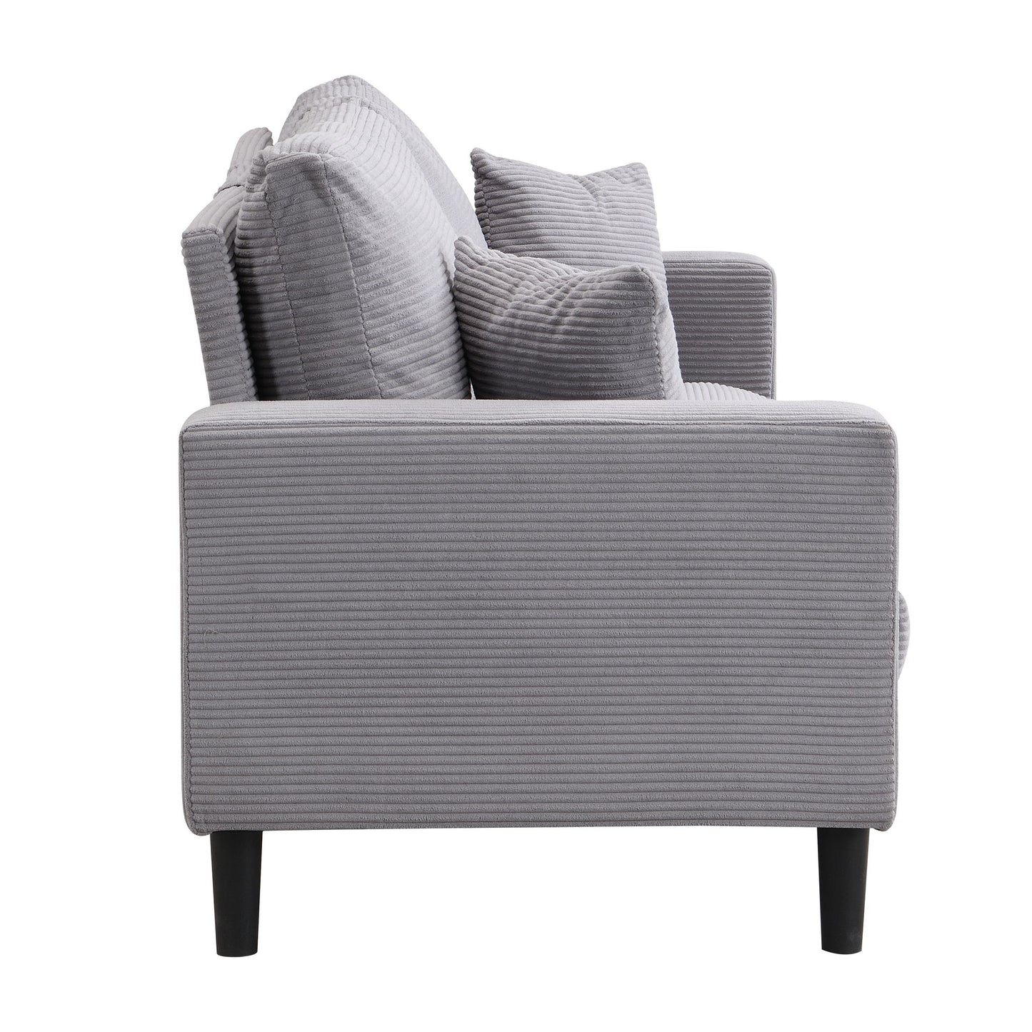 Modern Upholstered 2 Piece Sofa Set With 3 Seater And 2 Seater