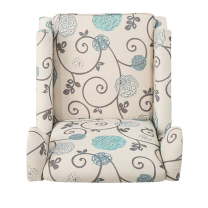 Westeros Wing Back Fabric Upholstered Recliner