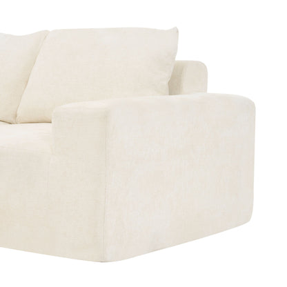 Modular Cloud Sectional Sofa Set, U-Shaped Upholstered Couch With Deep Seat