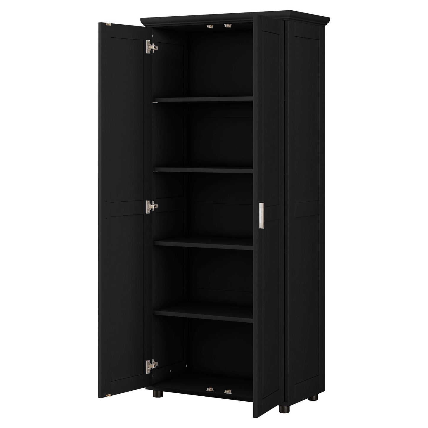 Storage Cabinet With Adjustable Shelves, 2 Doors, Rectangle Design For Bathroom