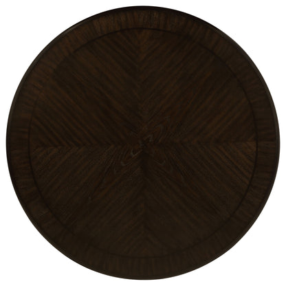 Fulton - 5 Piece Dining Table Set With Upholstered Chairs - Dark Brown