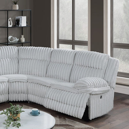 U-Shaped Sectional Sofa With Console Cup Holder, Storage Drawer, Manual Reclining