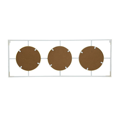 3 Mirror Piece Wall Mirror InRectangular Frame, Home Wall Decor For Bedroom Living Room