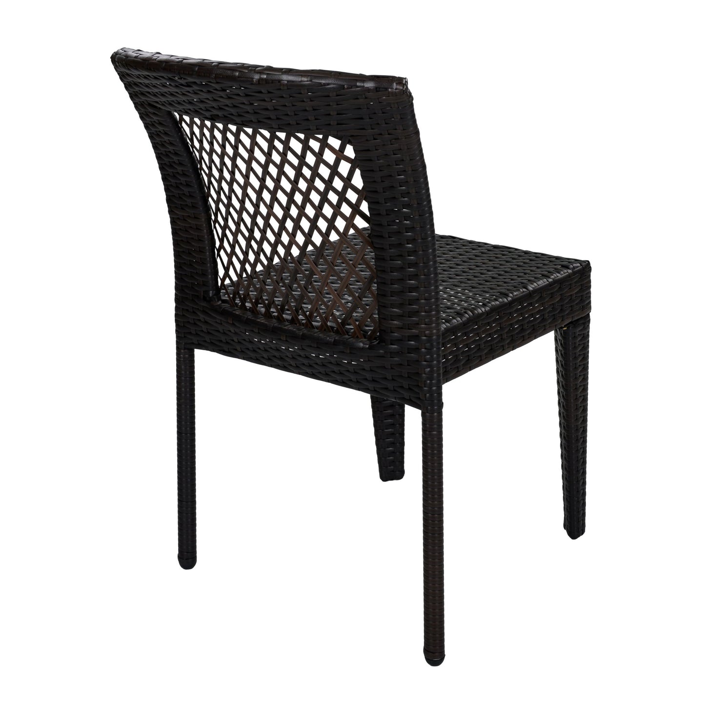 7 Piece Outdoor Patio Dining Set With Table & 6 Chairs - Brown / Brown Multi
