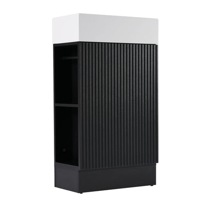 Modern Bathroom Vanity With Sink And 2 Tier Shelf