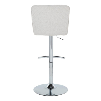 Henry - Contemporary Adjustable Barstool With Swivel & Rounded T Footrest (Set of 2)