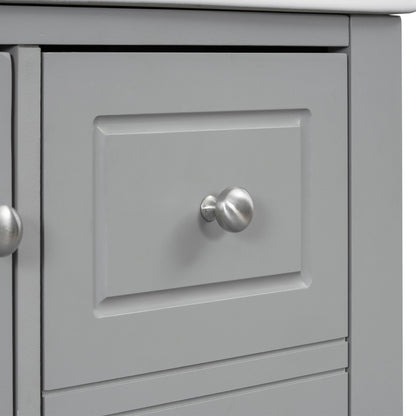Freestanding Bathroom Vanity With Sink, Soft Close Door, 3 Drawers