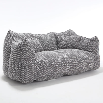 Comfortable Dual Beanbag Chair With High Resilience Foam Core For 2 People