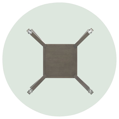 Flynn - Round Glass Top Dining Table - Brown