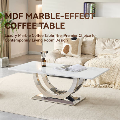 Rectangular Coffee Table With Base