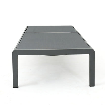 Outdoor Patio Chaise Lounge With 5 Reclining Positions