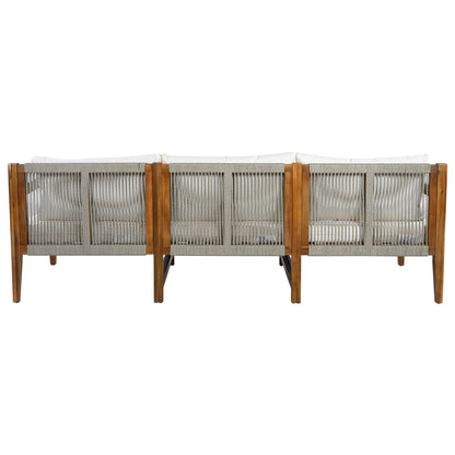 3 Piece Outdoor Sectional Sofa Set