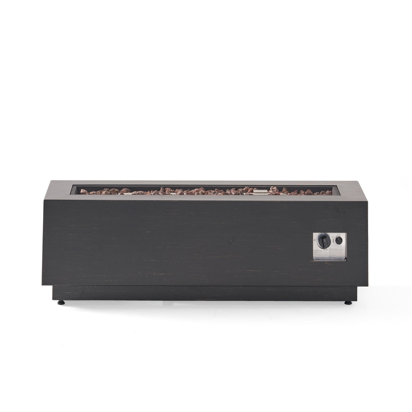 Modern Rectangular Iron Fire Pit 50, 000 Btu