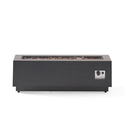 Modern Rectangular Iron Fire Pit 50, 000 Btu