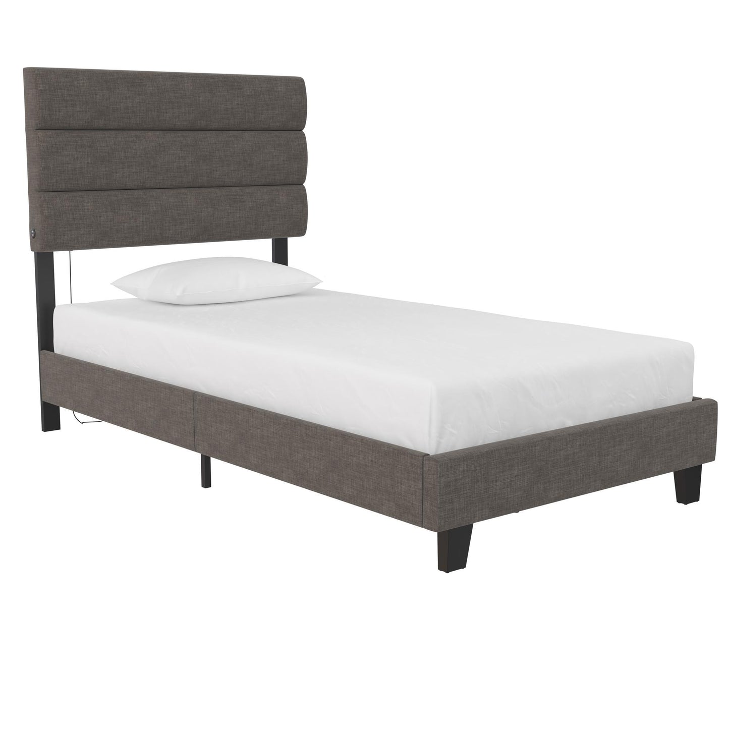 Paloma - Twin Bed With Dual USB Port - Linen
