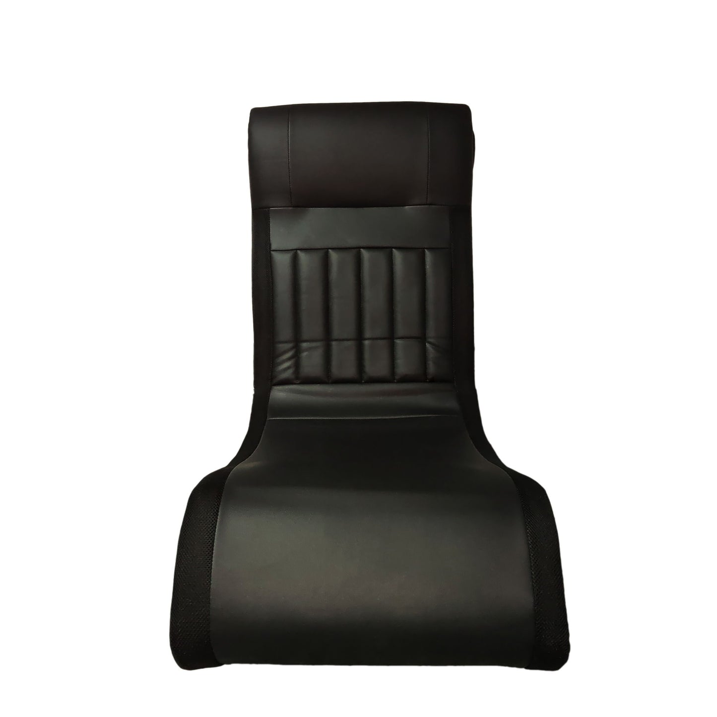 Foldable Gaming Chair With Onboard Speakers, LED Strip Lighting, Bluetooth, Vibration Massage, USB Charging Port - Black