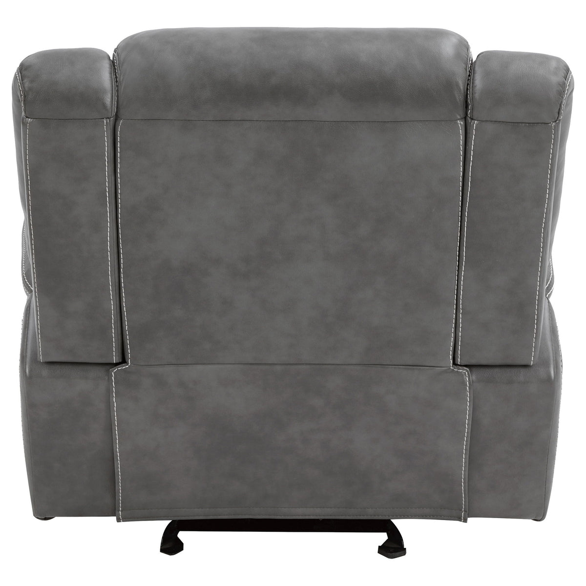 Encino - Upholstered Padded Arm Glider Recliner - Gray