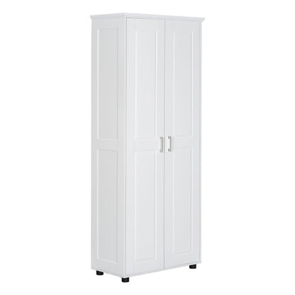 Storage Cabinet With Adjustable Shelves, 2 Doors, Rectangle Design For Bathroom