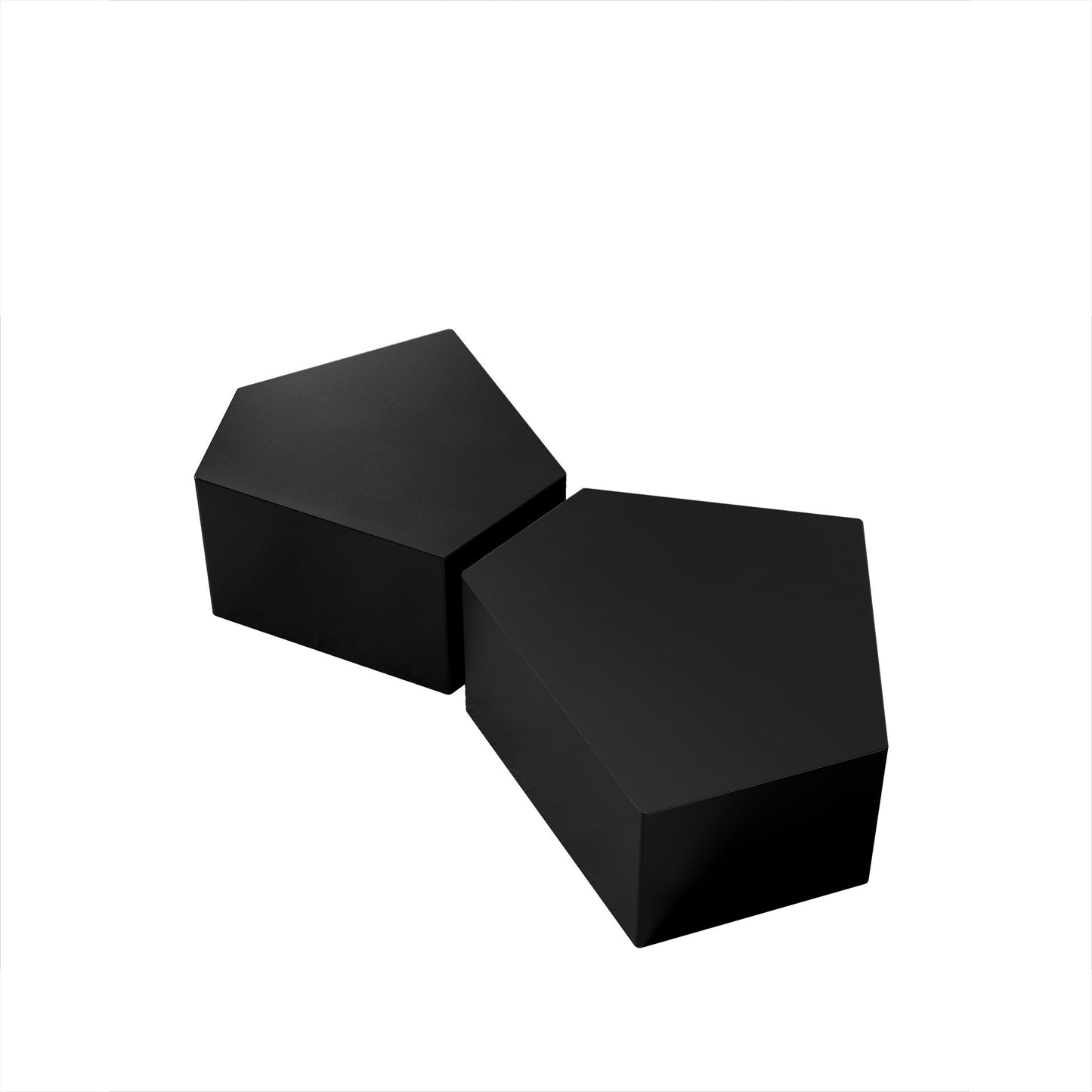Irregular Pentagon Nesting Coffee Table Set