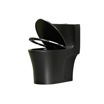 1 Piece Toilet With Dual Flush And Soft Closing Seat