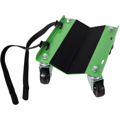 Heavy Duty Snowmobile Dolly With V Slide And Swivel Casters Steel, 1500Lbs Capacity