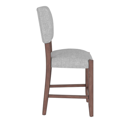 5 Piece Counter Height Dining Set, Bar Table With 4 Upholstered Chairs