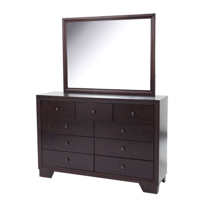 1 Piece Dresser With 9 Drawers - Brown