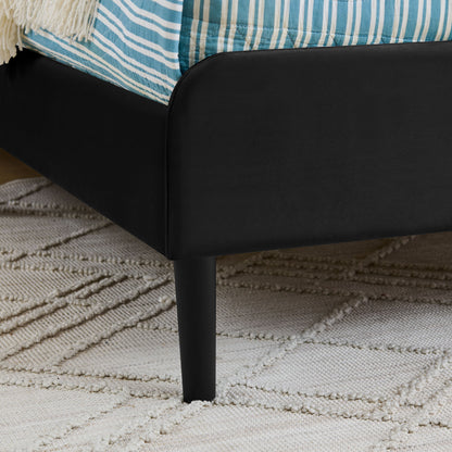 Upholstered Platform Bed Frame With 2 Storage Drawers And Adjustable Sofa Bed